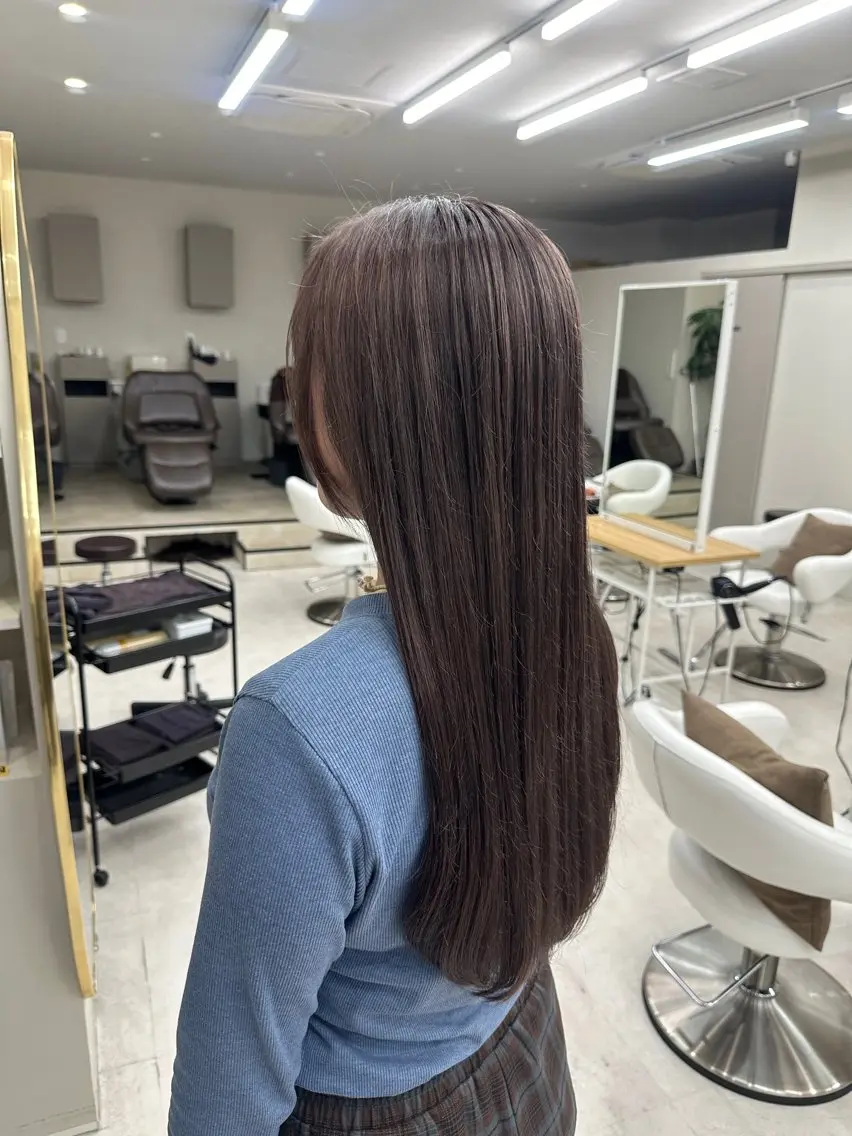 ロング カラー ヘアカラー 丸山 心 / 艶カラーのヘアスタイル