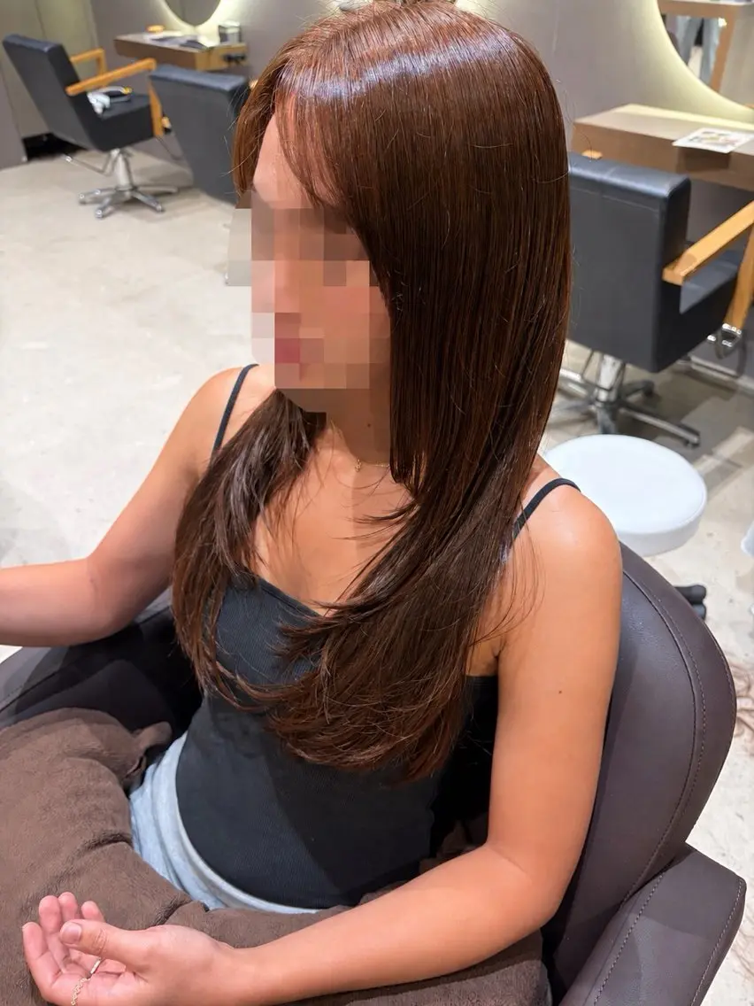 ロング カット ヘアカラー 🖤ᩚ渡邉 あみか🖤ᩚのヘアスタイル