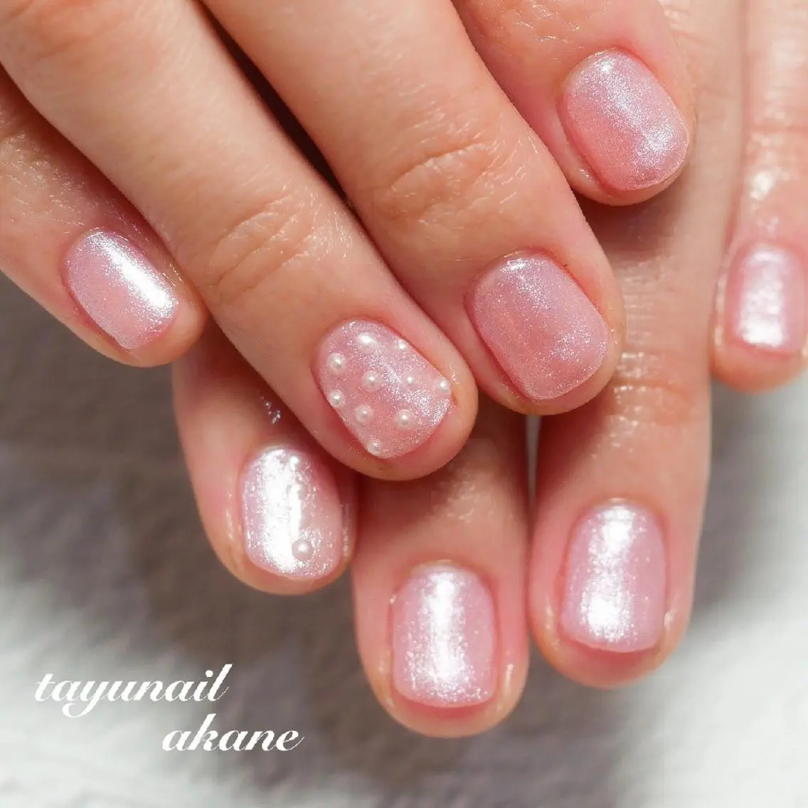 ネイル アートネイル ブルー ジェルネイル パラジェル ピンク ネイルサロン 【たゆnail】のネイルデザイン