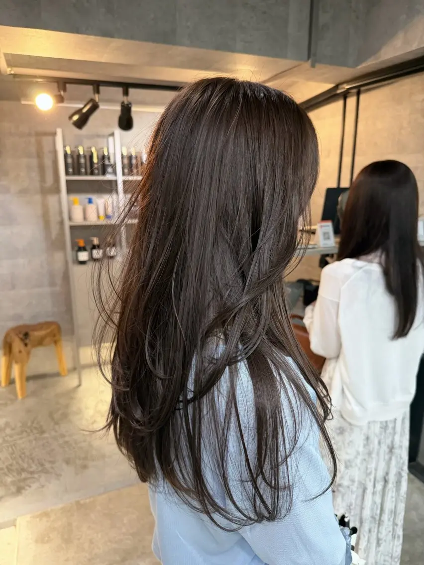 ロング カラー カット ヘアカラー トリートメント You/透明感カラー レイヤーカット/ボブのヘアスタイル