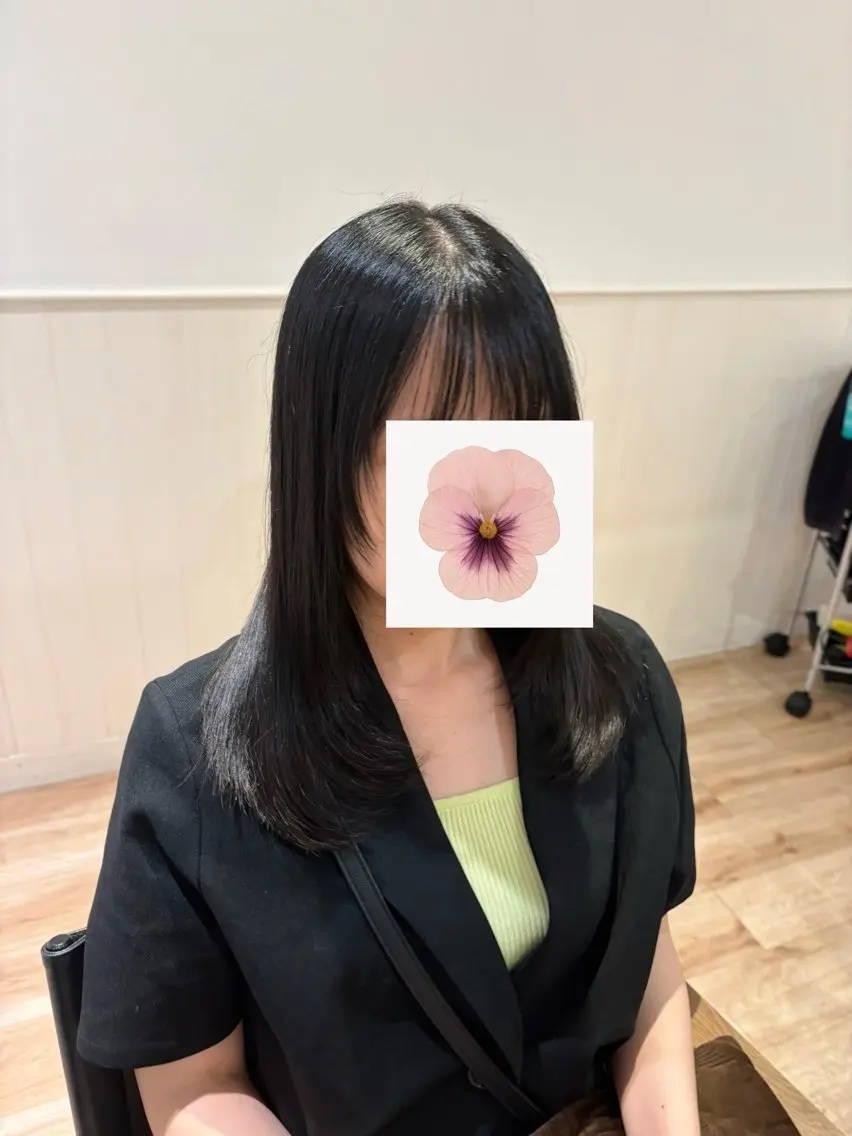 セミロング えんどう ゆめはのヘアスタイル