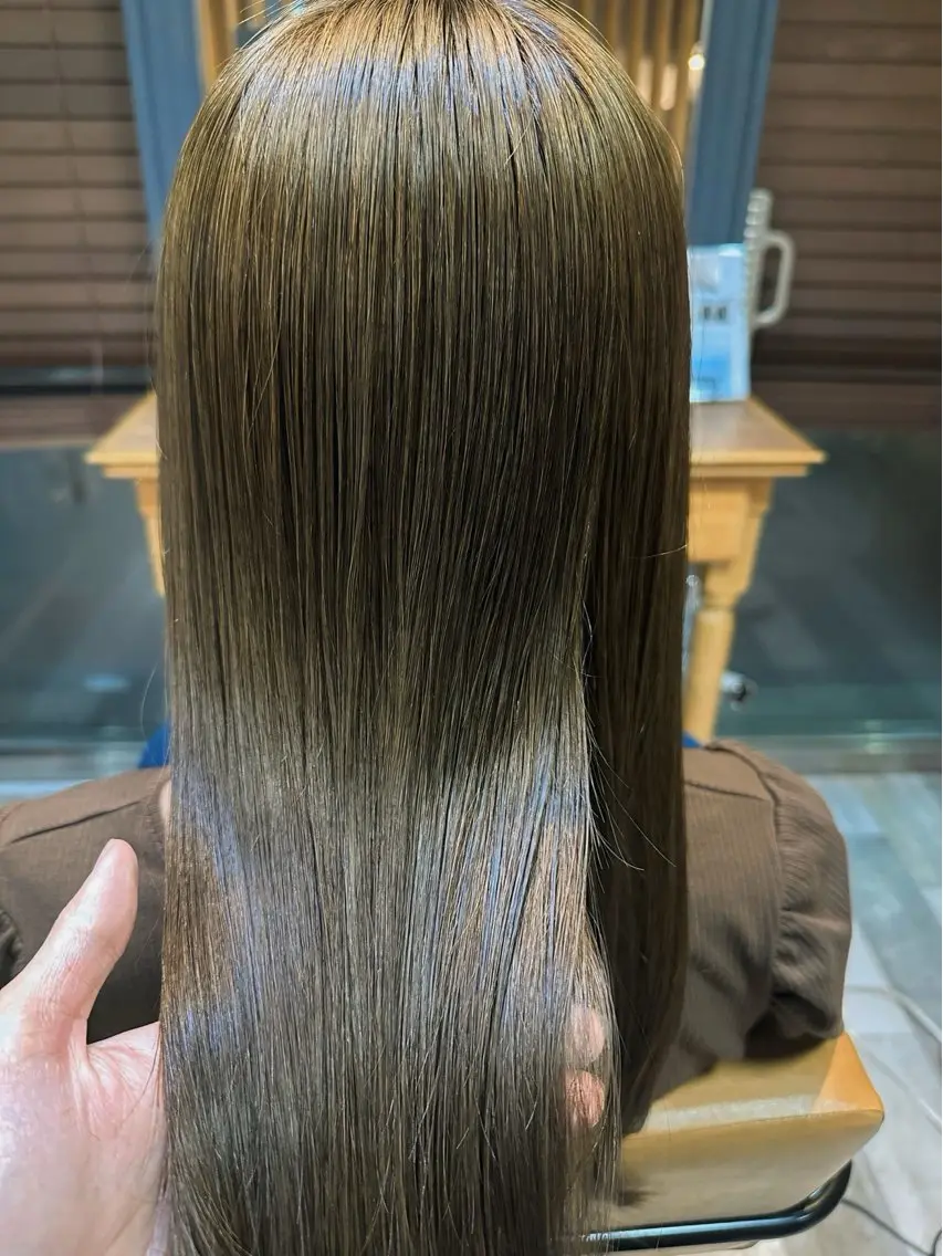 【ミニモ限定】ブリーチなし透明感ダブルカラー＋3stepトリートメントの写真