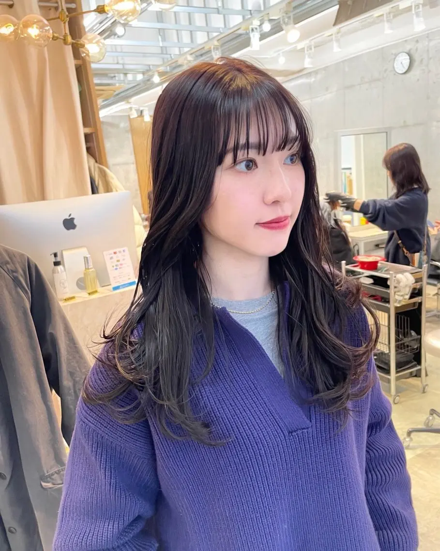 ロング カラー ブラウンカラー トリートメント VALLET志木 rikkaのヘアスタイル