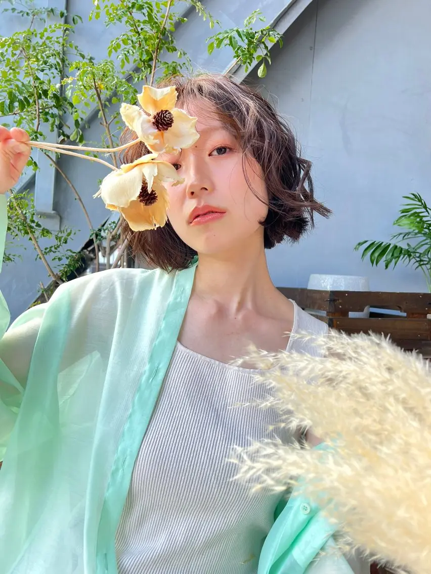 ショート カラー 横浜/ブリーチ/ レイヤー/RINのヘアスタイル