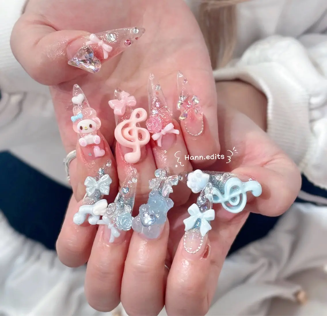 セミロング ハンドネイル Hi beauty 渋谷のネイルデザイン