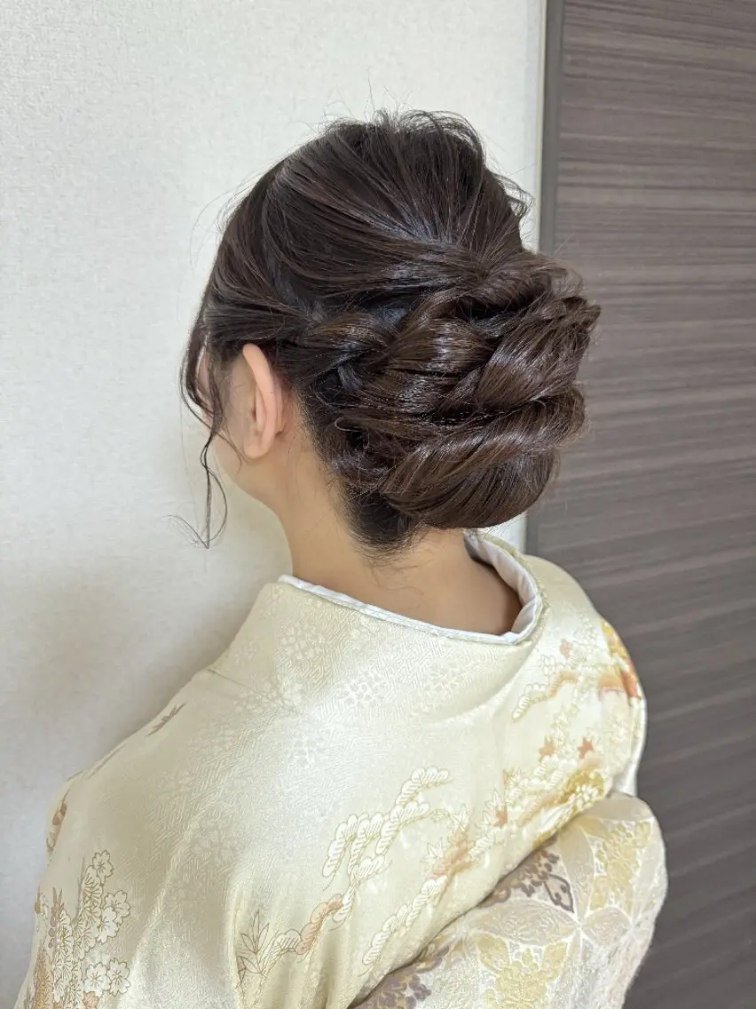 訪問着、留袖着付け+ヘアセットの写真