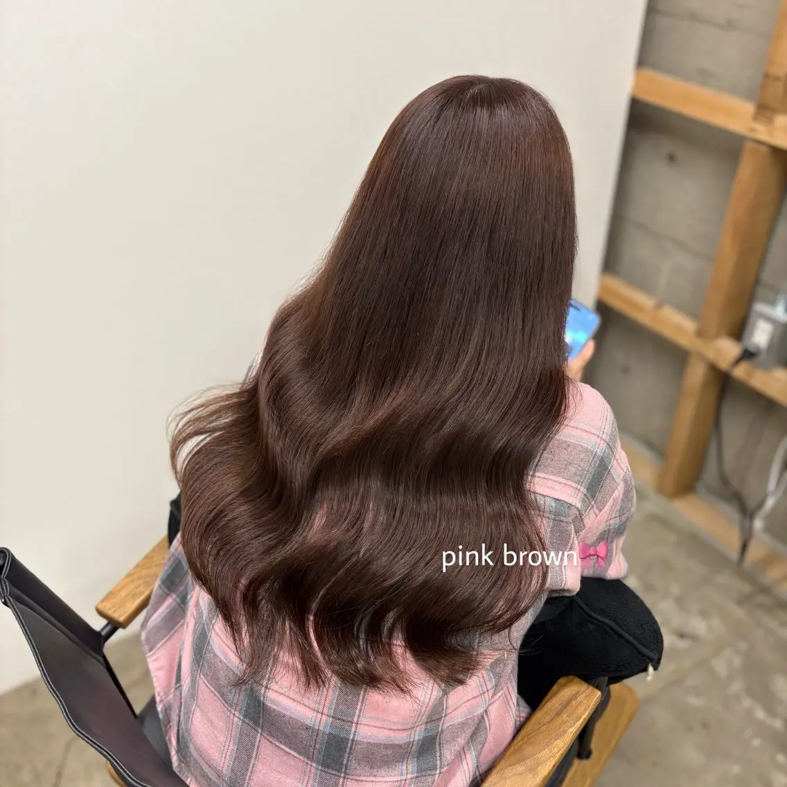 ロング カラー ブラウンカラー ピンクカラー ピンクブラウン ヘアカラー トリートメント 透明感カラー/艶髪/ 髪質改善/YUI🫧のヘアスタイル
