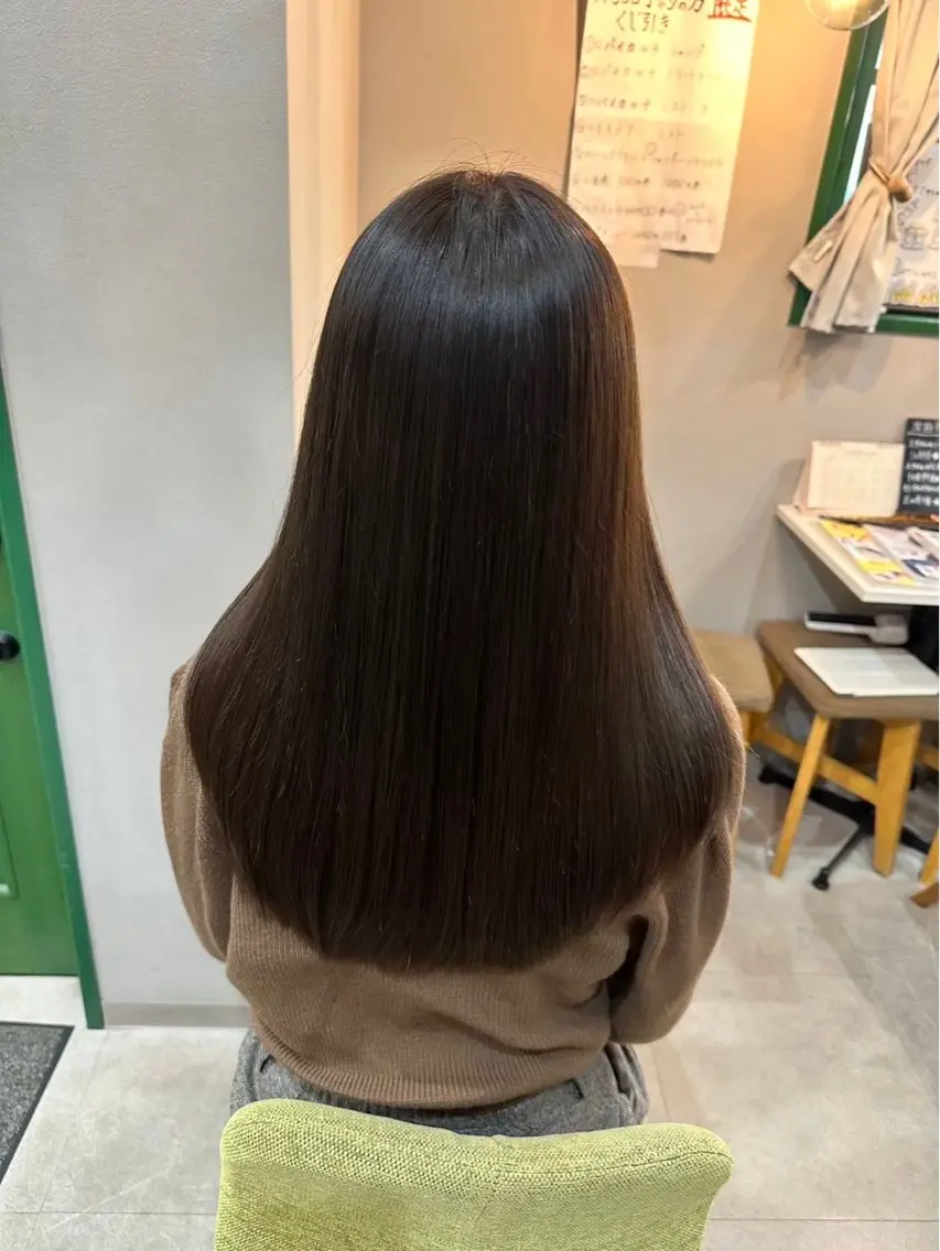ロング カット 縮毛矯正 トリートメント 泉大津　髪質改善 たかこのヘアスタイル