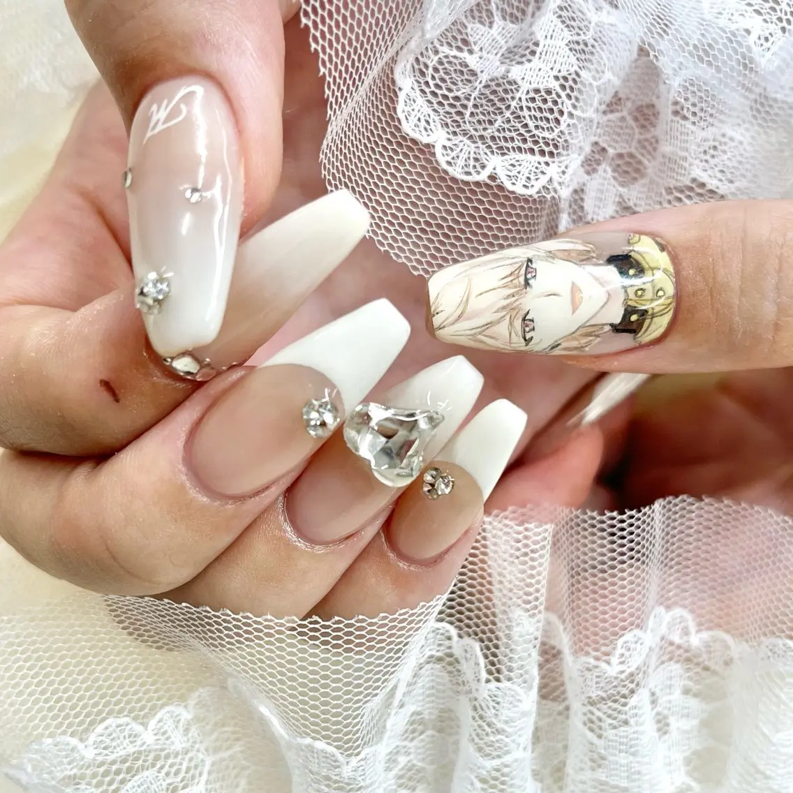 ロング ハンドネイル 池袋痛ネイル Nok. 渡辺のネイルデザイン