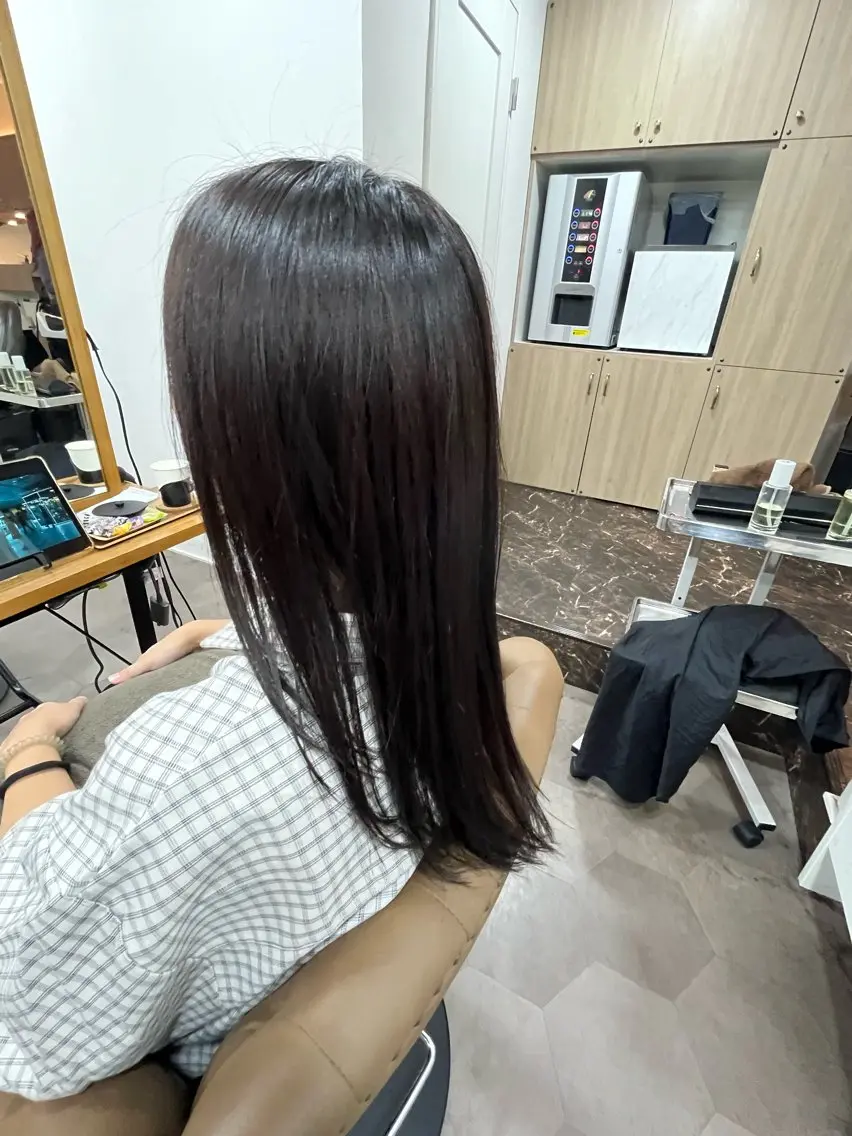 ロング カラー カット ヘアカラー 縮毛矯正🌟カラー╱ ╱いいじまのヘアスタイル