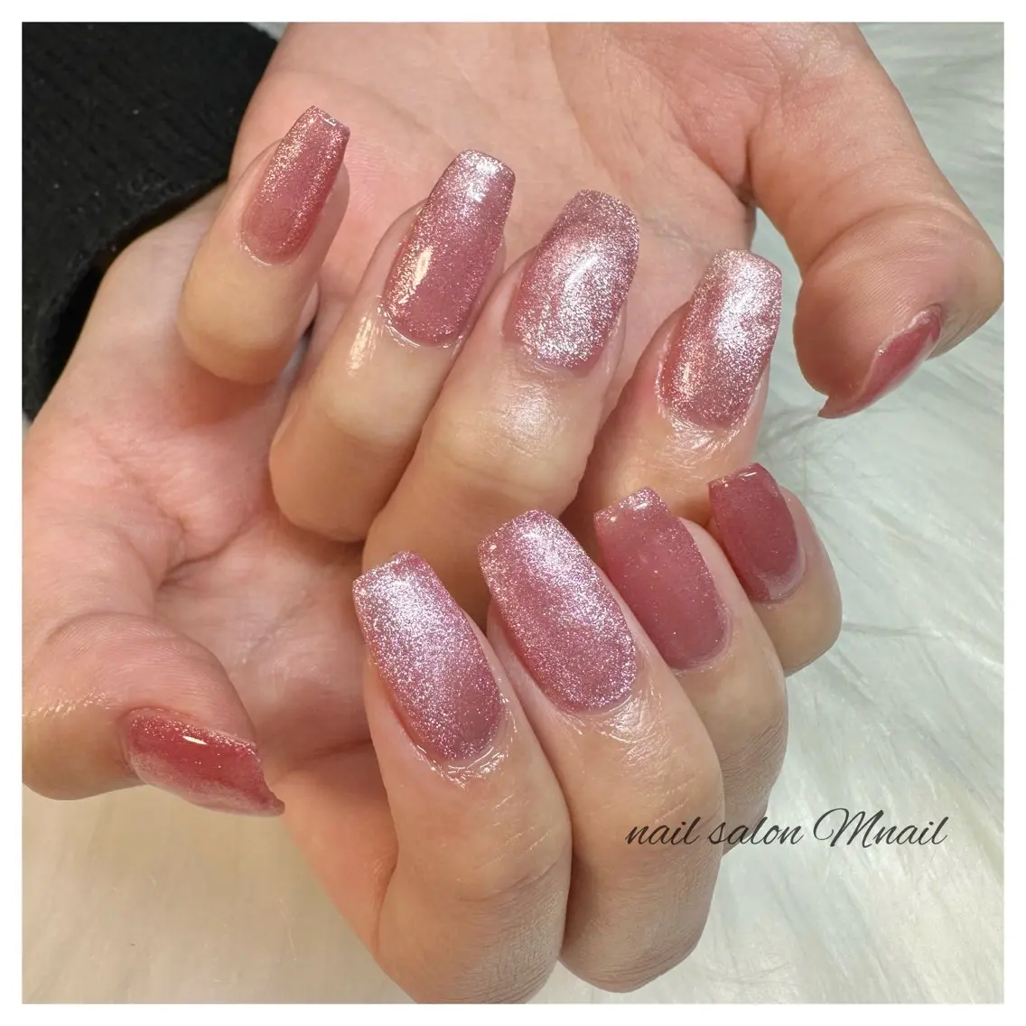 ネイル 長さ出し マグネットネイル ワンホンネイル ハンドネイル ハンドケア Mnail ちひろのネイルデザイン