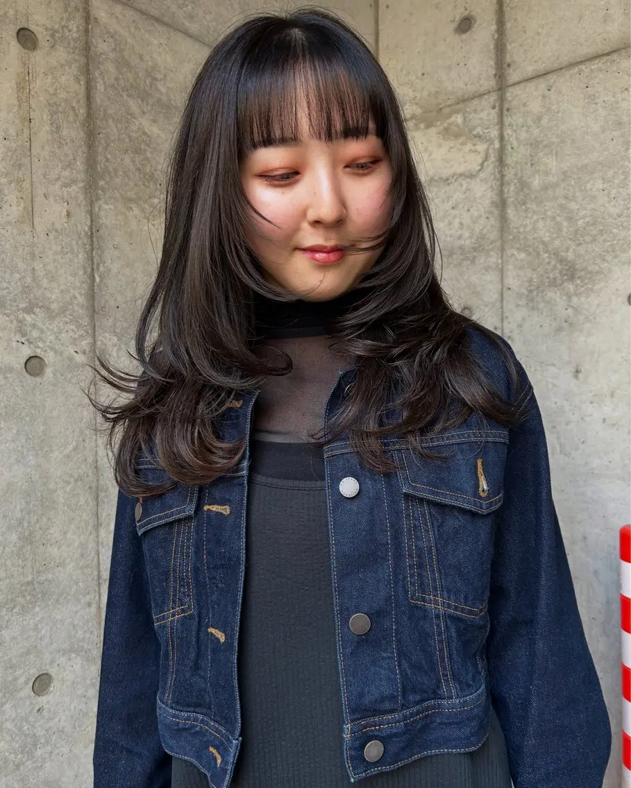 ロング ヘアカラー 飛田 和真のヘアスタイル