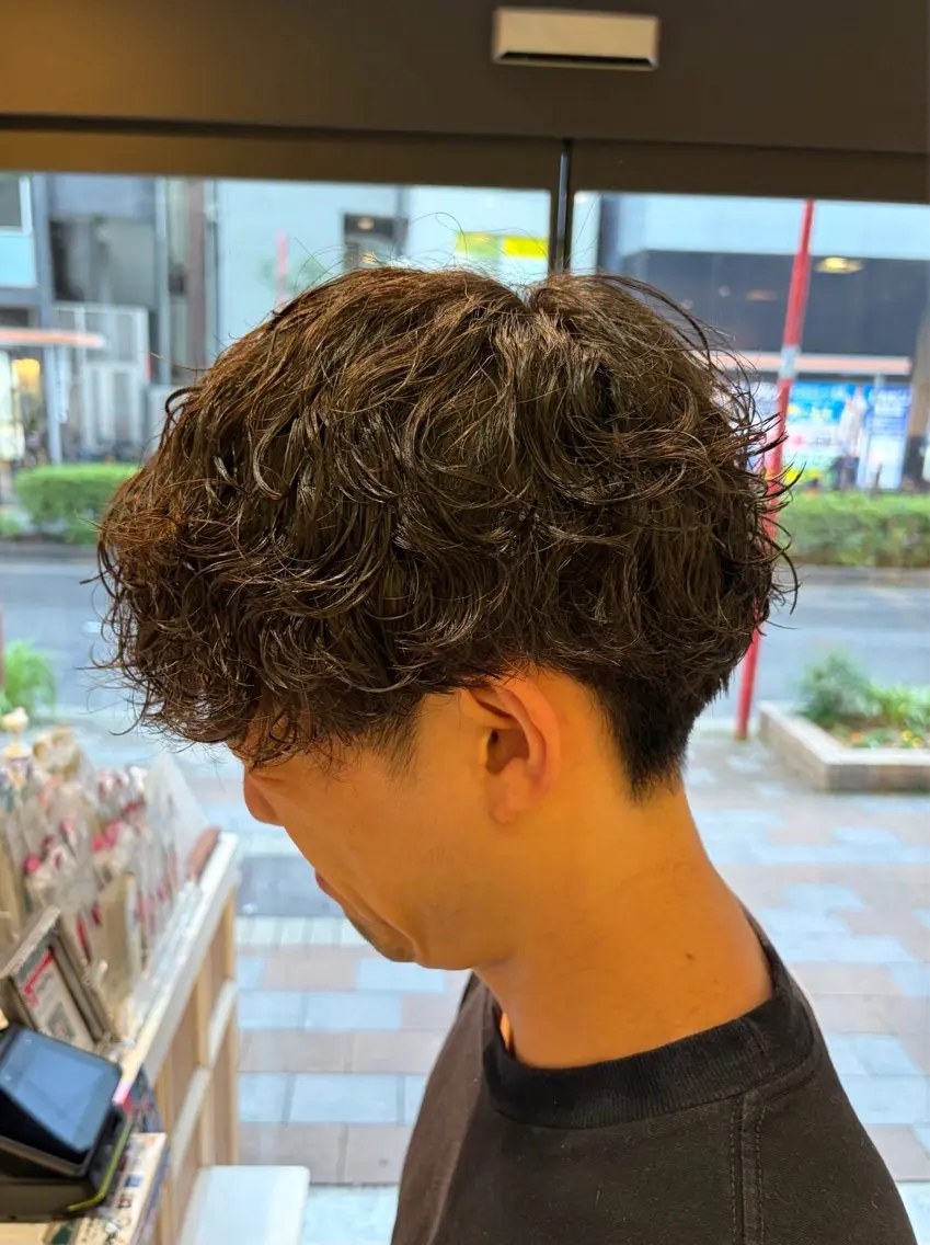 パーマ メンズ マッシュ メンズパーマ メンズ カット/カラー 惇のヘアスタイル