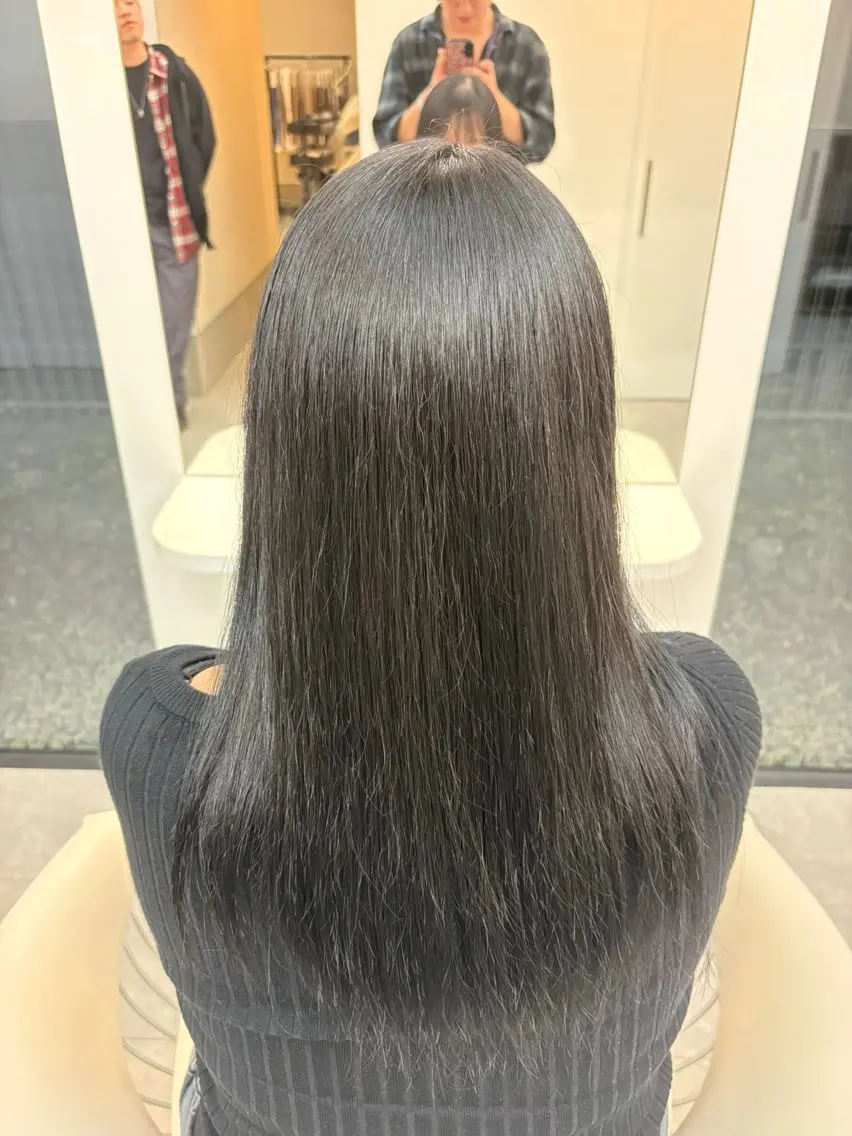 ロング 菅野 結人のヘアスタイル