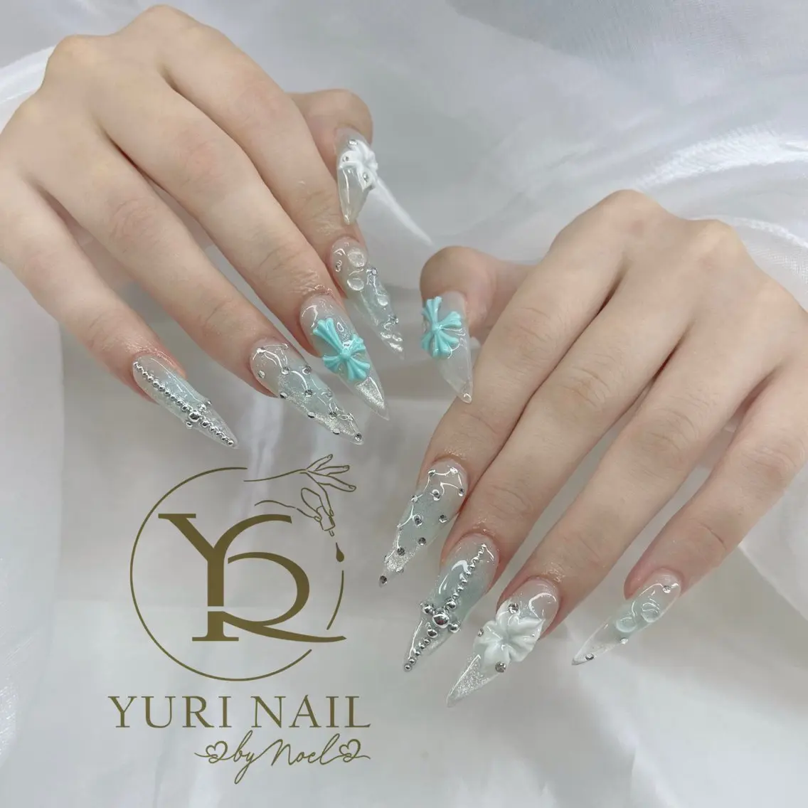 ネイル チークネイル フットネイル フレンチネイル グラデーション キラキラネイル ハンドネイル フットネイル ハンドケア YURI Nail Funabashiのネイルデザイン