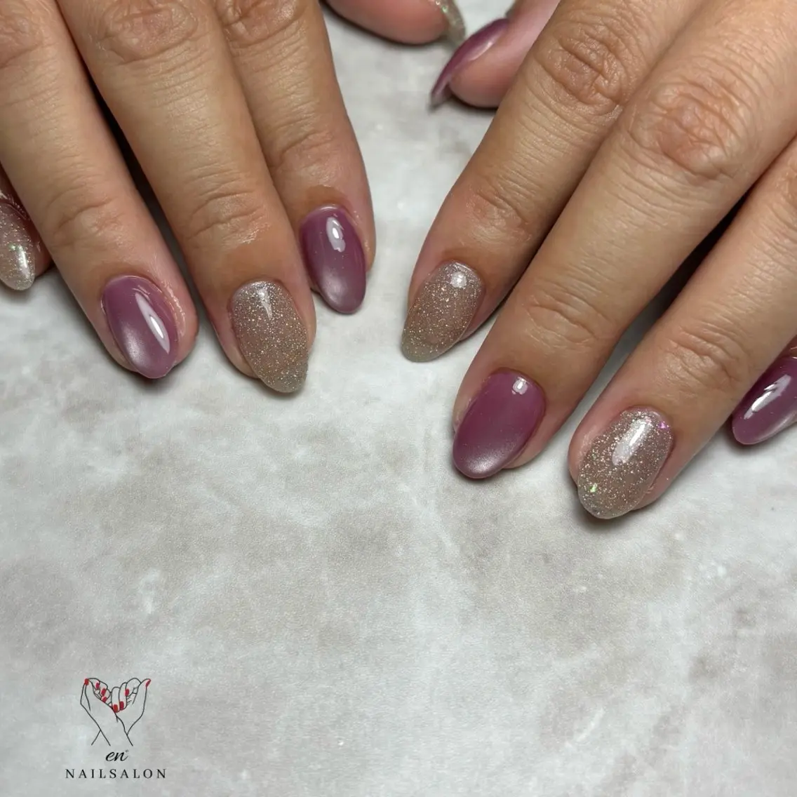 ネイル フラッシュネイル マグネットネイル ハンドネイル NAILSALON en+沖縄市美原のネイルデザイン