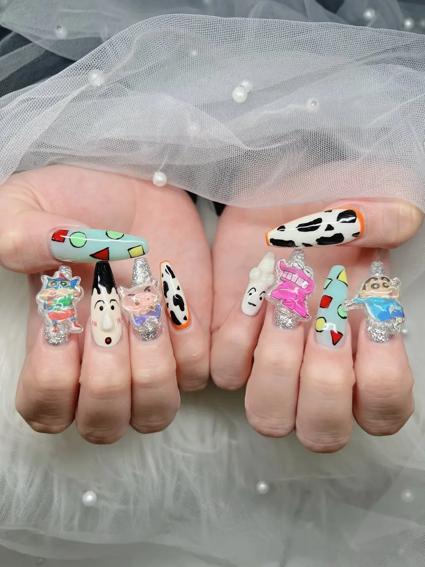ネイル ハンドネイル Lee Nails チップ長さだし専門店のネイルデザイン