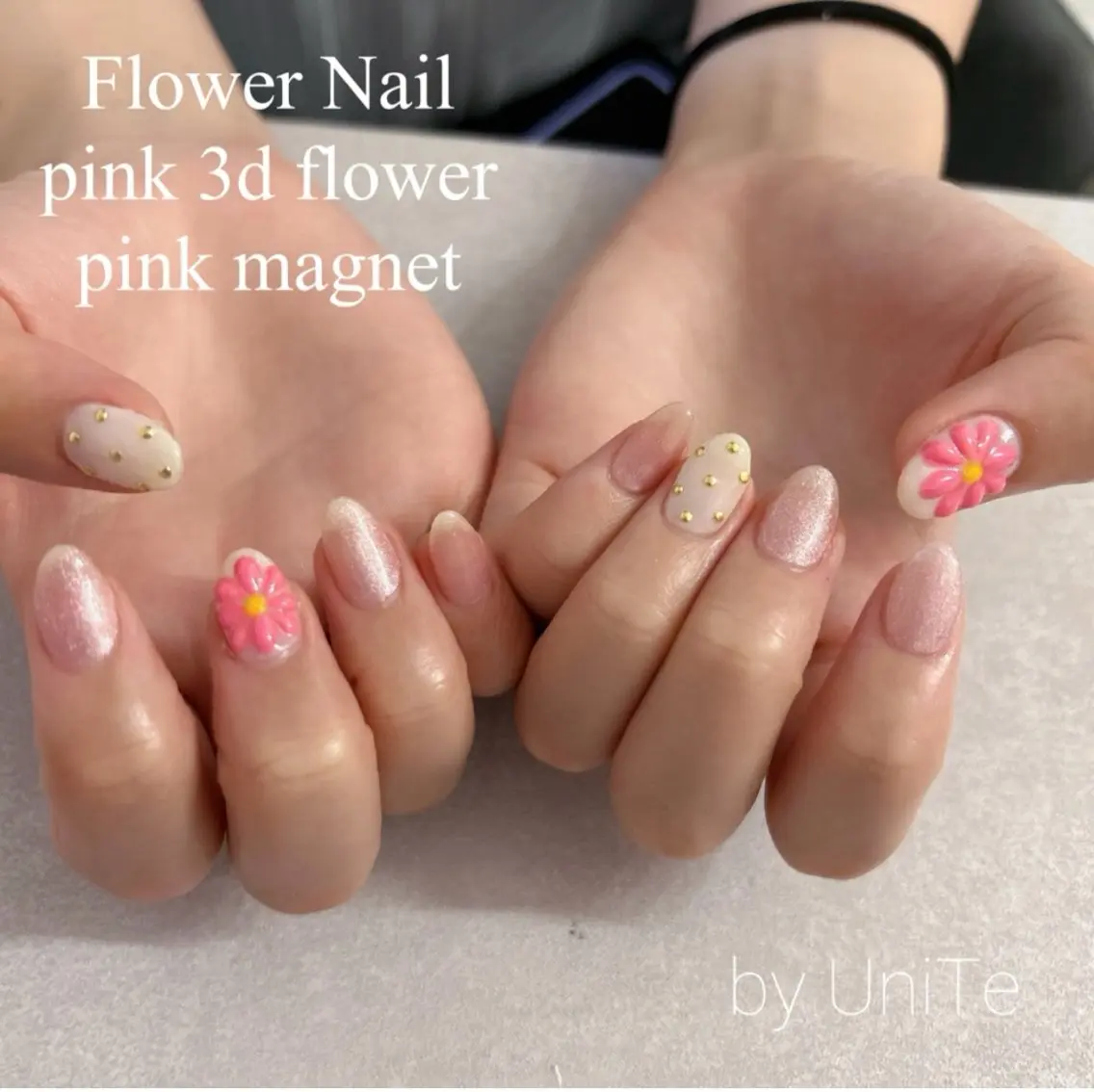ネイル フラワーネイル 韓国ネイル ぷっくりネイル シンプルネイル Momo nailsalonのネイルデザイン