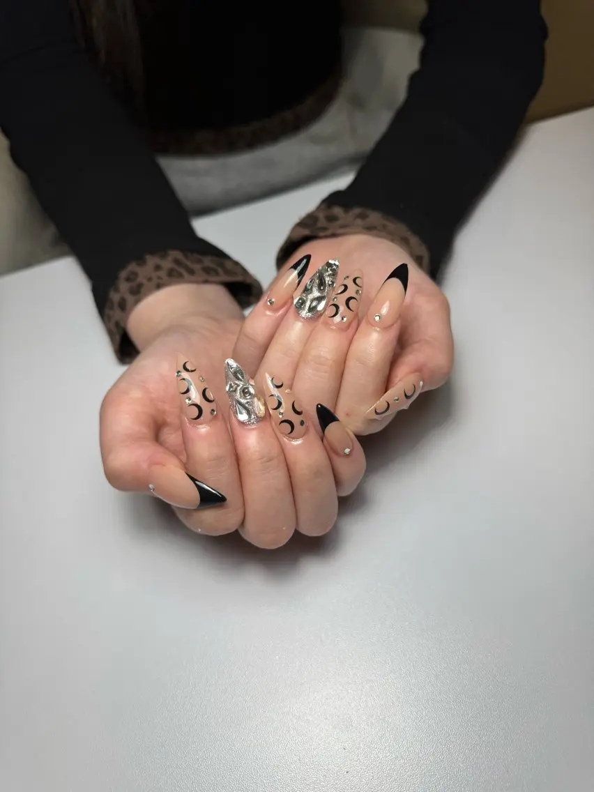 ネイル 長さ出し フレンチネイル ロングネイル plum nailのネイルデザイン