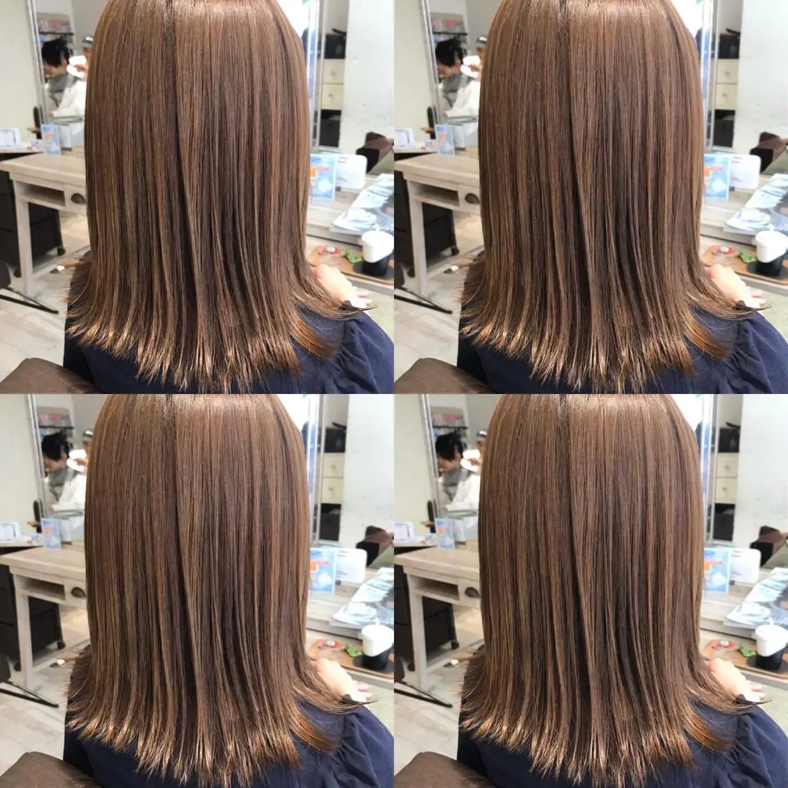 ミディアム ヘアカラー 韓国ヘア 山本勝志のヘアスタイル