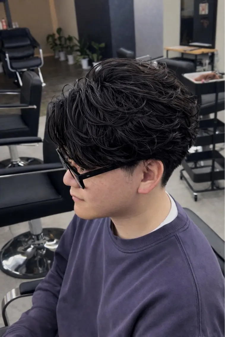 ショート メンズ カット パーマ 【横浜メンズ特化】 💥りょうま💥のヘアスタイル