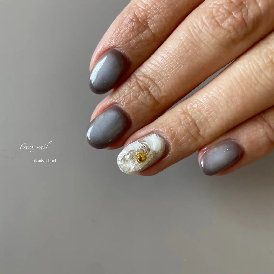 ネイル ニュアンスネイル 冬ネイル ハンドネイル ハンドケア freex nail /ニュアンス/個性派のネイルデザイン