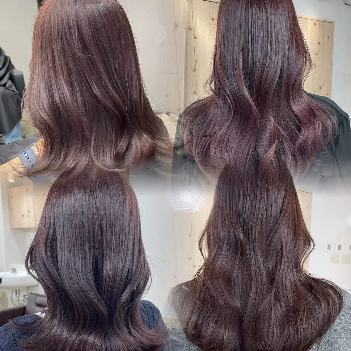 ロング カラー カット ヘアカラー トリートメント 新宿/透明感カラー/ 髪質改善/桜良のヘアスタイル