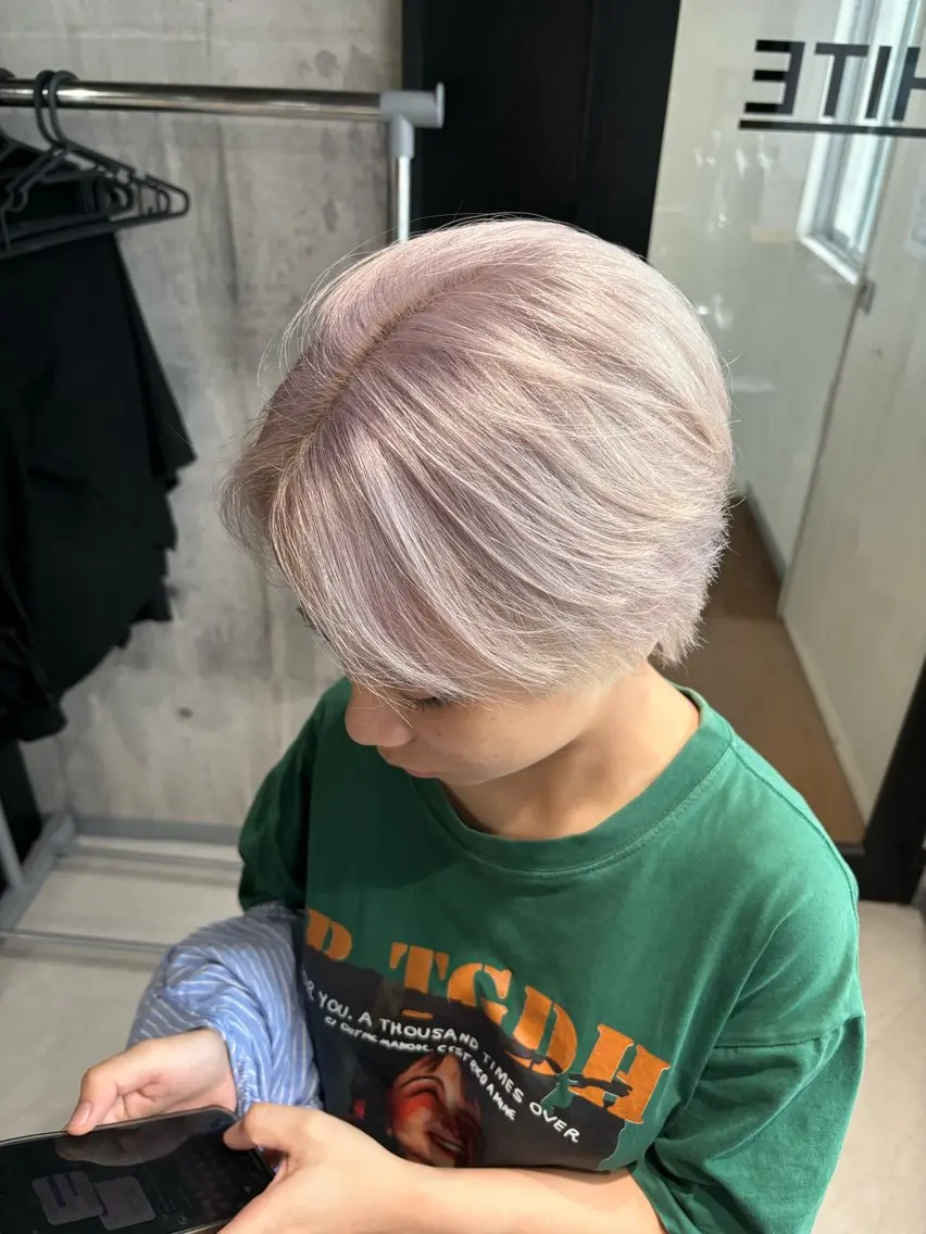 トリプルカラー(ブリーチ2回＋オンカラー)🌈＋1STEPトリートメント🫧の写真