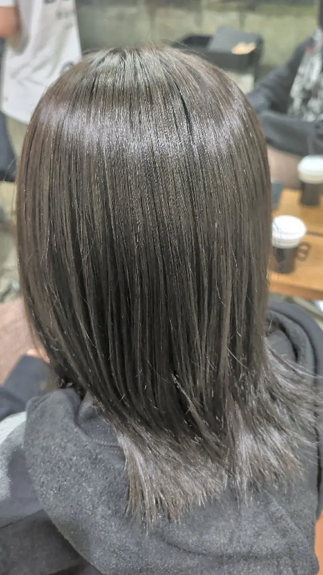ミディアム カラー ヘアカラー トリートメント カラー/銀座 /あおいのヘアスタイル