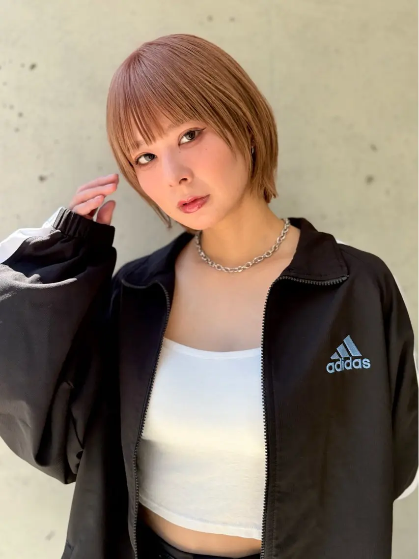 ショート カラー ボブレイヤー ボブ レイヤーカット カット ヘアカラー トリートメント ハイライト/ショート /ボブ/RYOHEIのヘアスタイル
