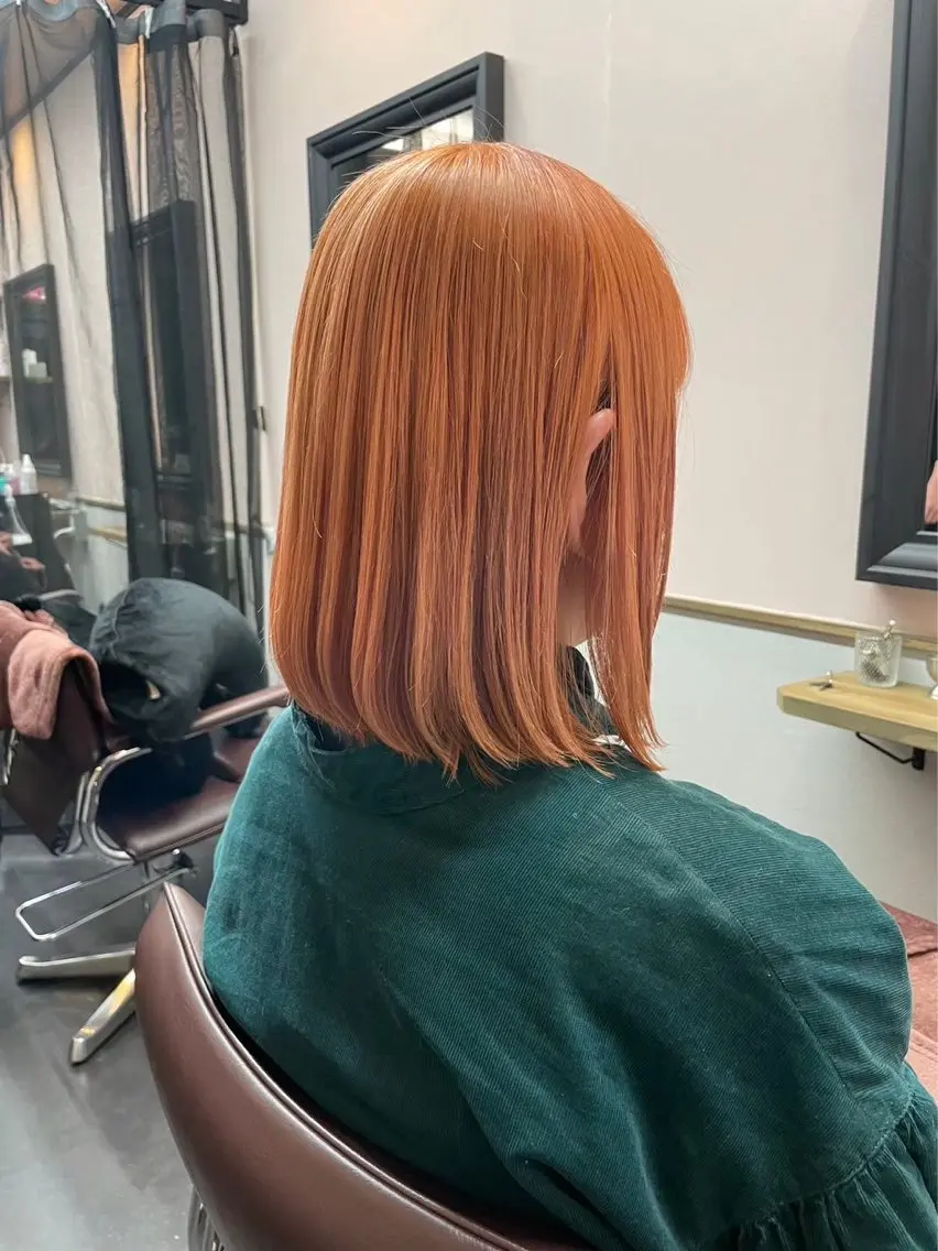 ミディアム ヘアカラー みいなブリーチモデル 募集中！のヘアスタイル