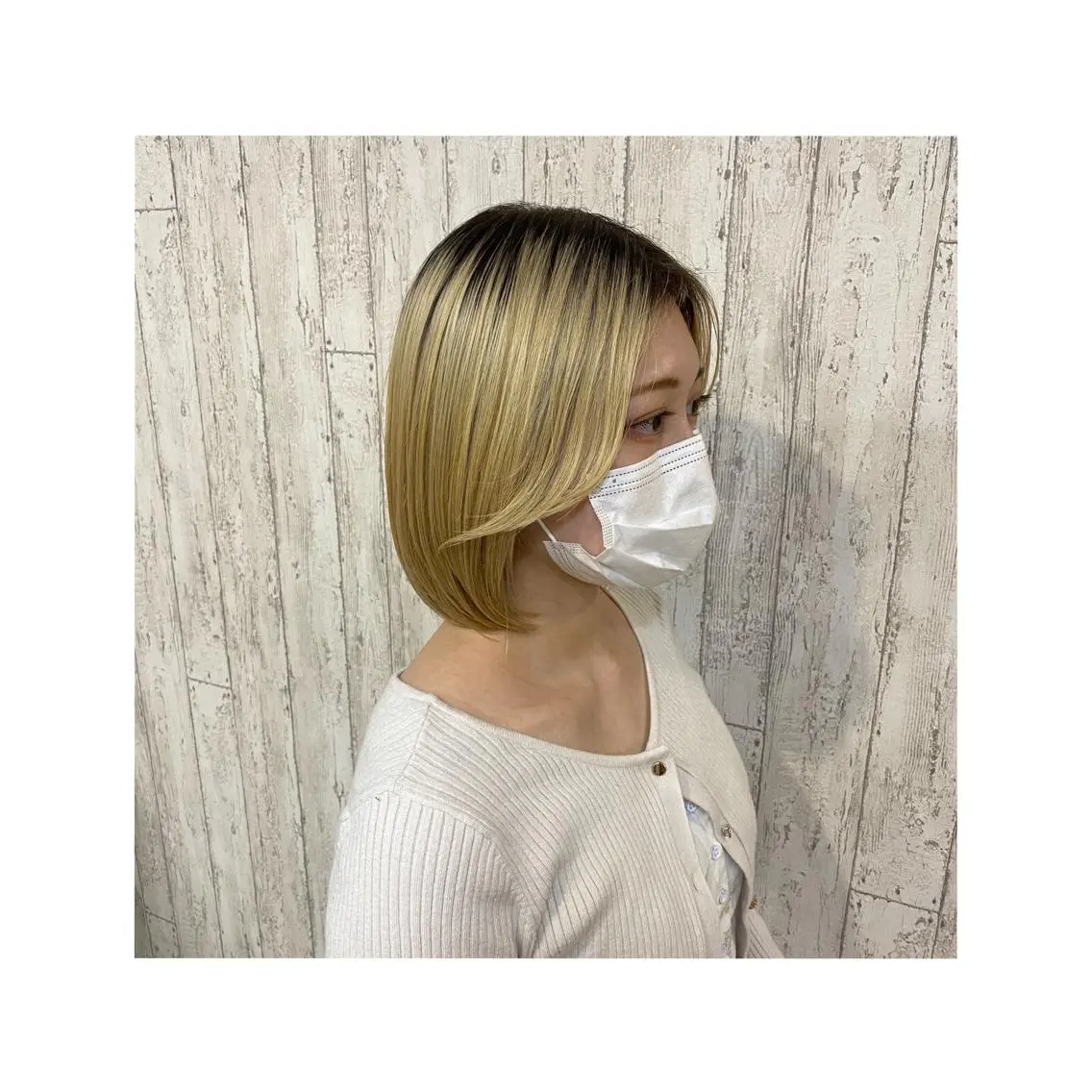 ショート カラー 小顔カット 勝河 怜楊のヘアスタイル