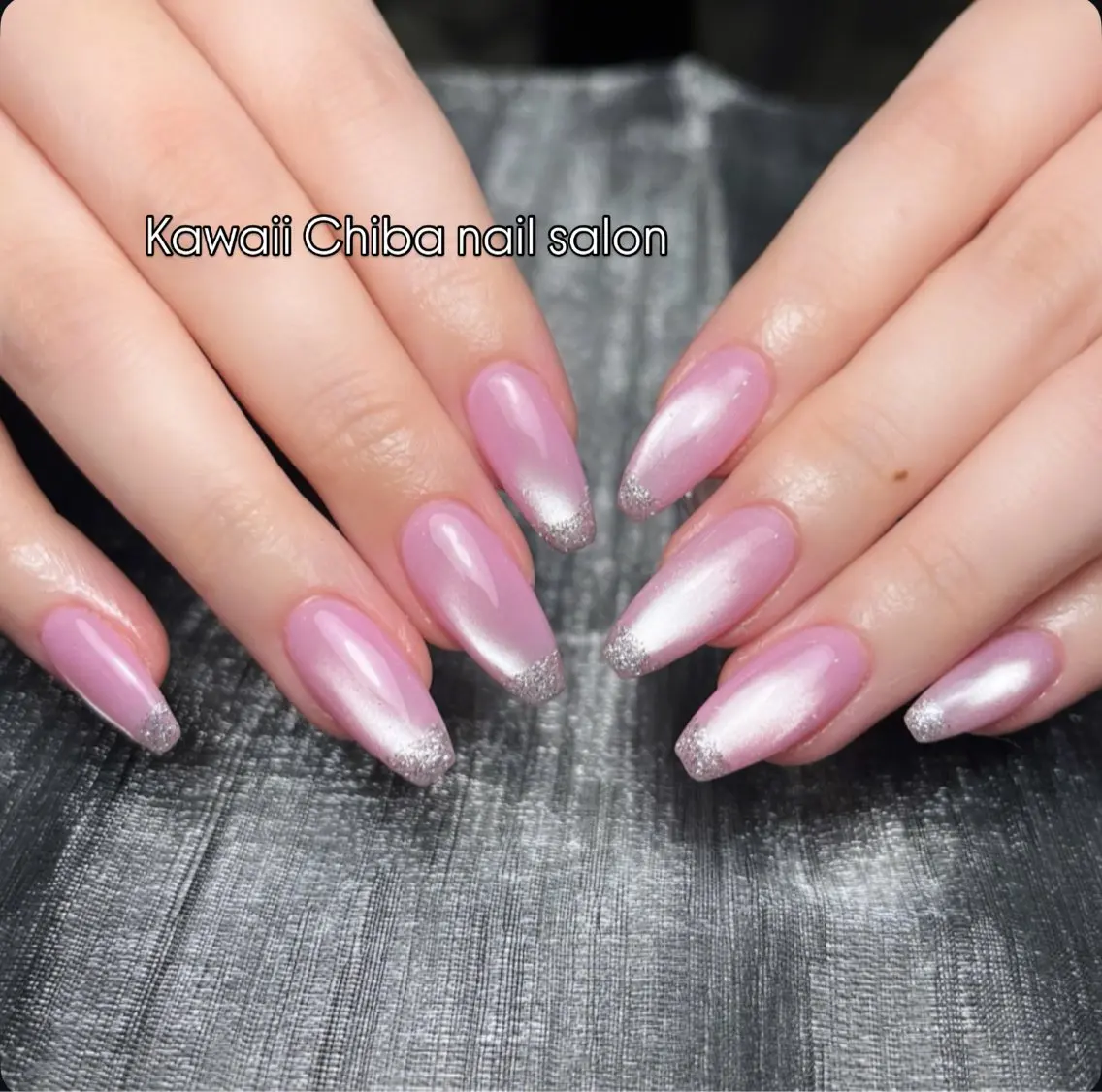 ネイル チークネイル 桜ネイル 長さ出し フラワーネイル フレンチネイル ハンドネイル ハンドケア Kawaii Chiba nailのネイルデザイン