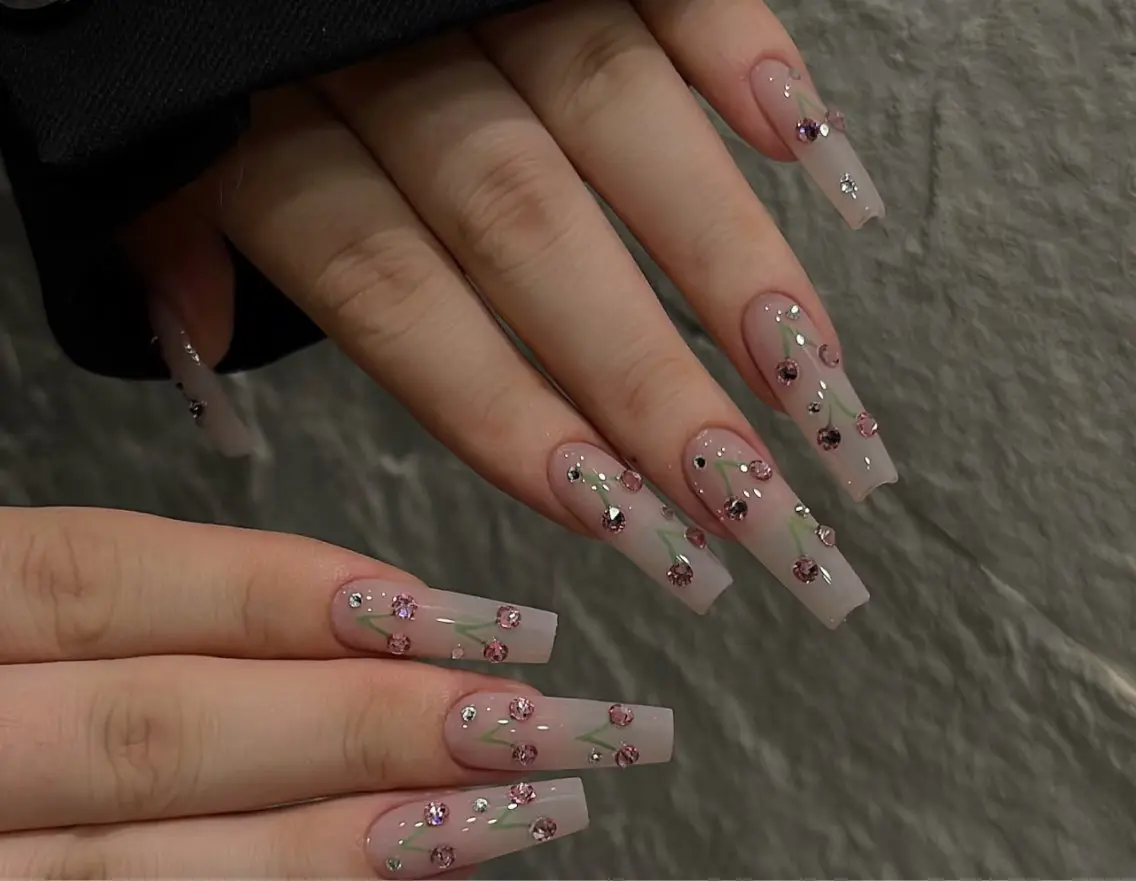 ネイル アートネイル オーロラネイル チークネイル フレンチネイル ガラスフレンチ ハンドネイル 🎀🎀YooLi Nail Salonのネイルデザイン