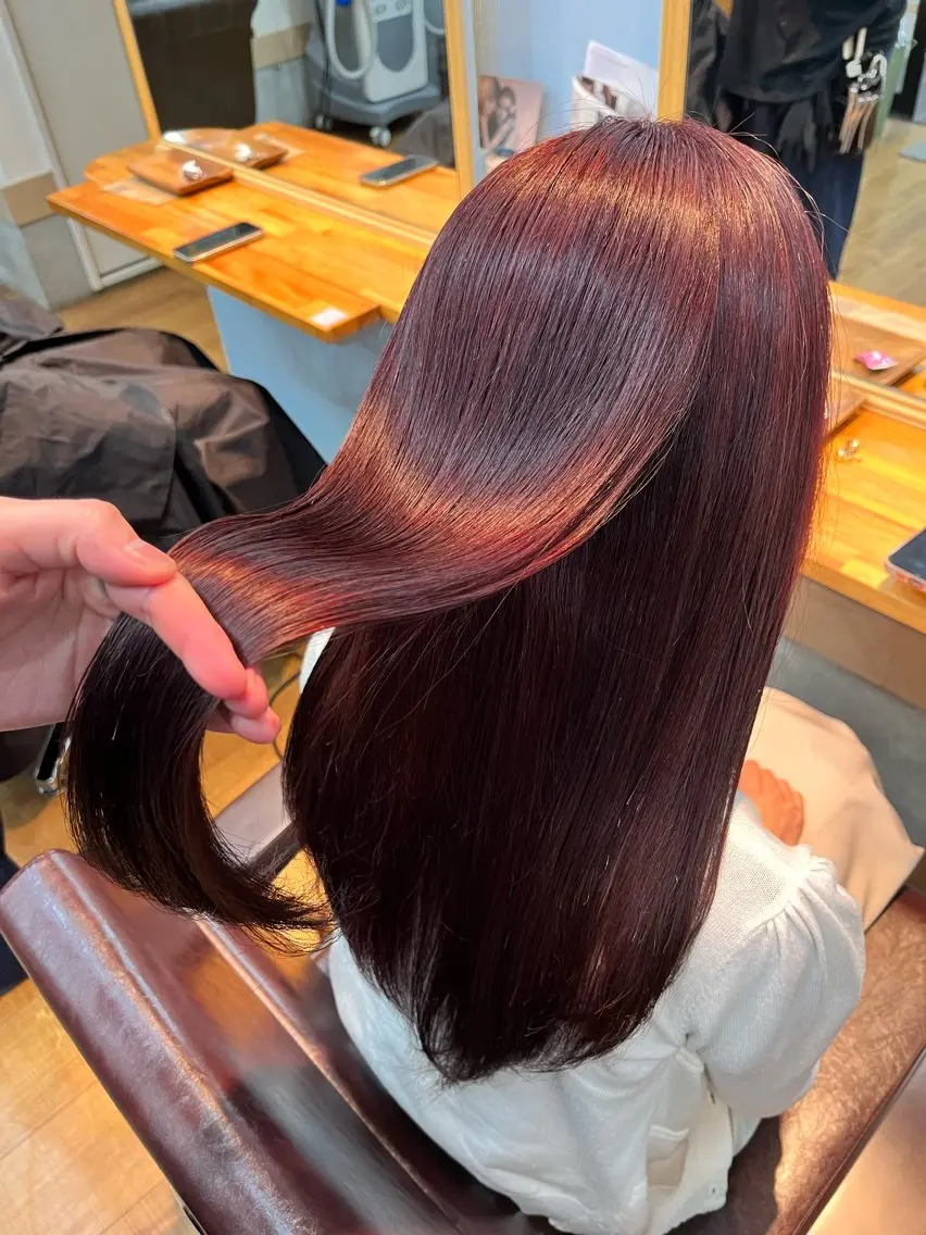 セミロング カラー ダブルカラー インナーカラー 髪質改善 ヘアカラー トリートメント ヘッドスパ 🫧ハイトーン/ ブリーチ🫧白石航汰のヘアスタイル
