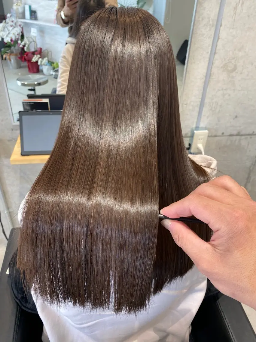 ロング カット トリートメント 波濤 優季のヘアスタイル
