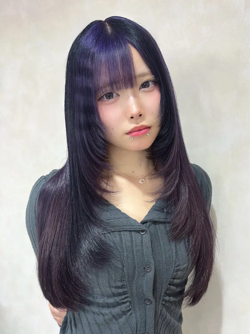 カラー ヘアカラー デザイン×ダブルカラ ーHarusa🎀のヘアスタイル