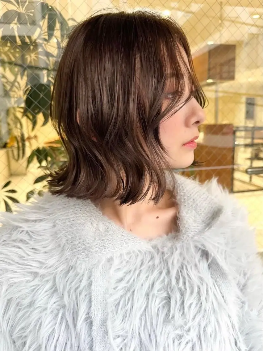 ミディアム カラー ヘアカラー 艶髪透明感カラー / まあやのヘアスタイル