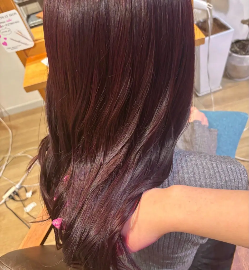 ロング カラー トリートメント カット ヘアカラー トリートメント ヘッドスパ RINNO🌷透明感 カラー/髪質改善のヘアスタイル