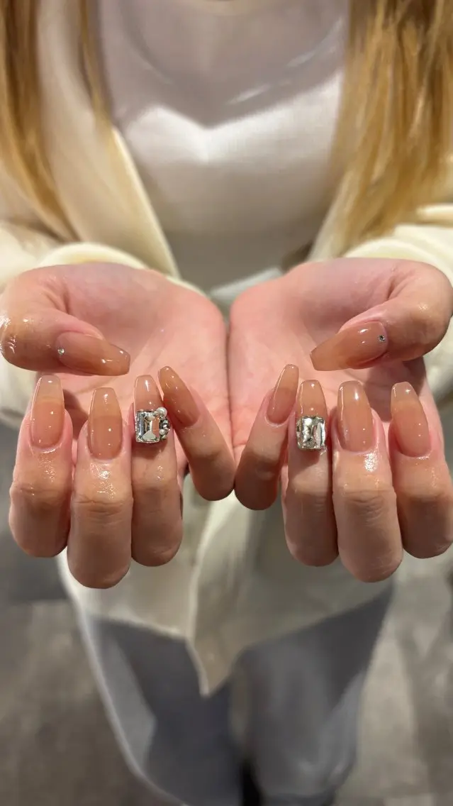 6月ミニモ限定!!ワンカラー➕パーツ💎✨の写真