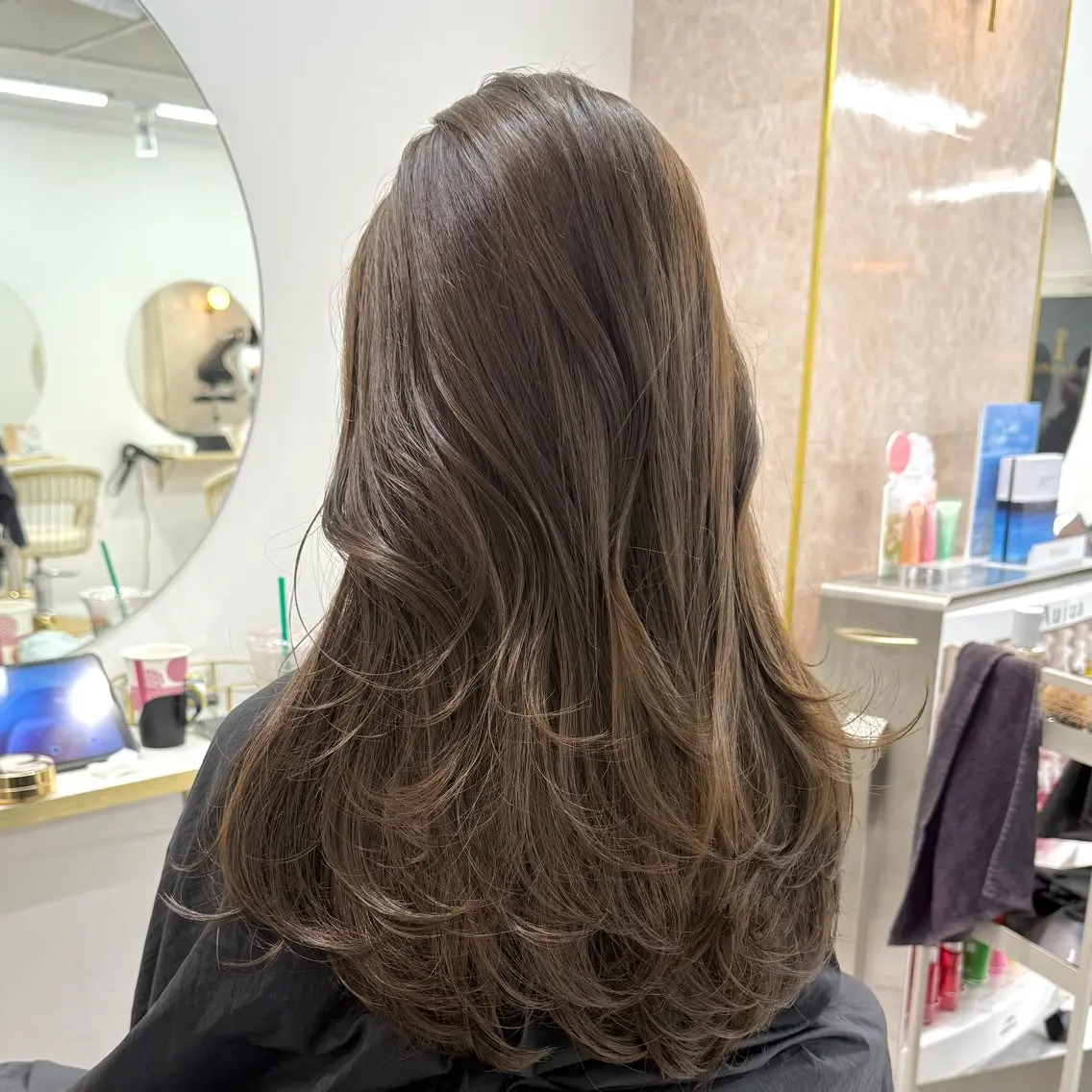 ロング ヘアカラー トリートメント ブリーチなしダブル カラー/レイヤー太我のヘアスタイル