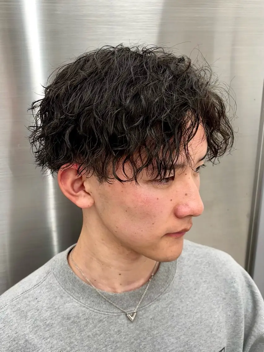 パーマ メンズ 🍐シャドウパーマ メンズ特化/守岡🍐のヘアスタイル
