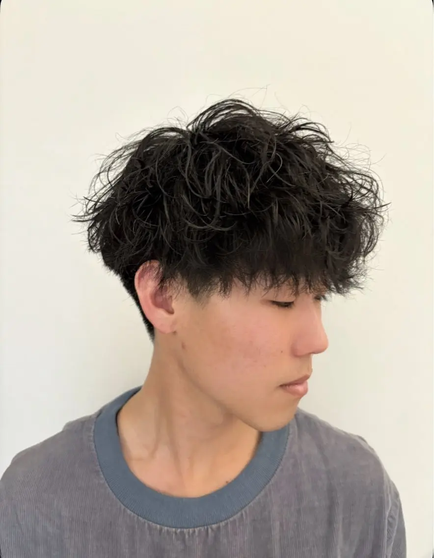 ショート パーマ メンズ カット パーマ メンズパーマ/カラー 中島 海のヘアスタイル