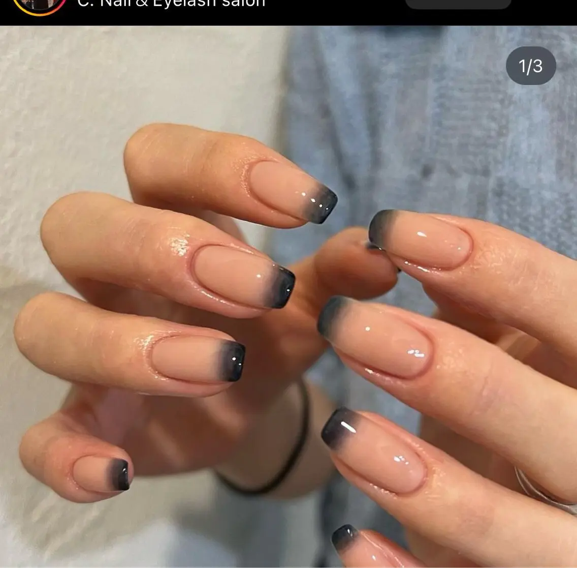 ネイル 韓国ネイル 持ち込み ニュアンスネイル ネイルチップ ANA.CHUO 本川越店舗のネイルデザイン