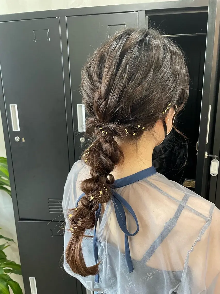 ロング ヘアアレンジ 結婚式・ブライダル ヘアセット ALLEN hair /まなのヘアスタイル