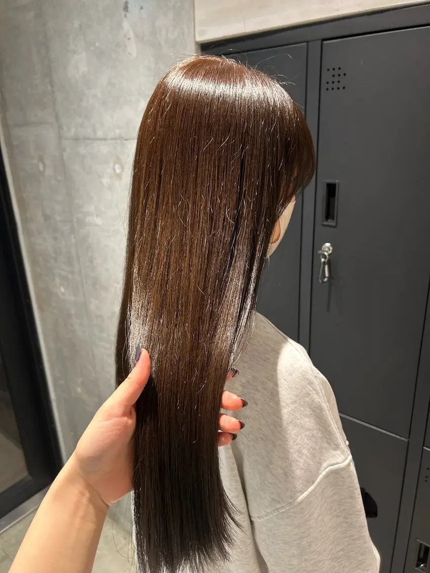 ロング カラー ヘアカラー ブリーチなし艶カラー /自由が丘🌼ひなたのヘアスタイル