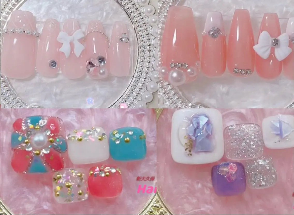 ミディアム Hanaai salon あまねのネイルデザイン