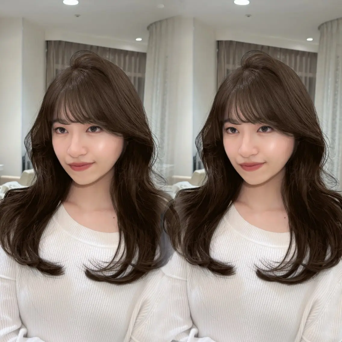 ロング カット ヘアカラー トリートメント 🎀中韓𝐌𝐈𝐗 𝐘𝐔𝐊𝐀🎀のマツエク・マツパデザイン