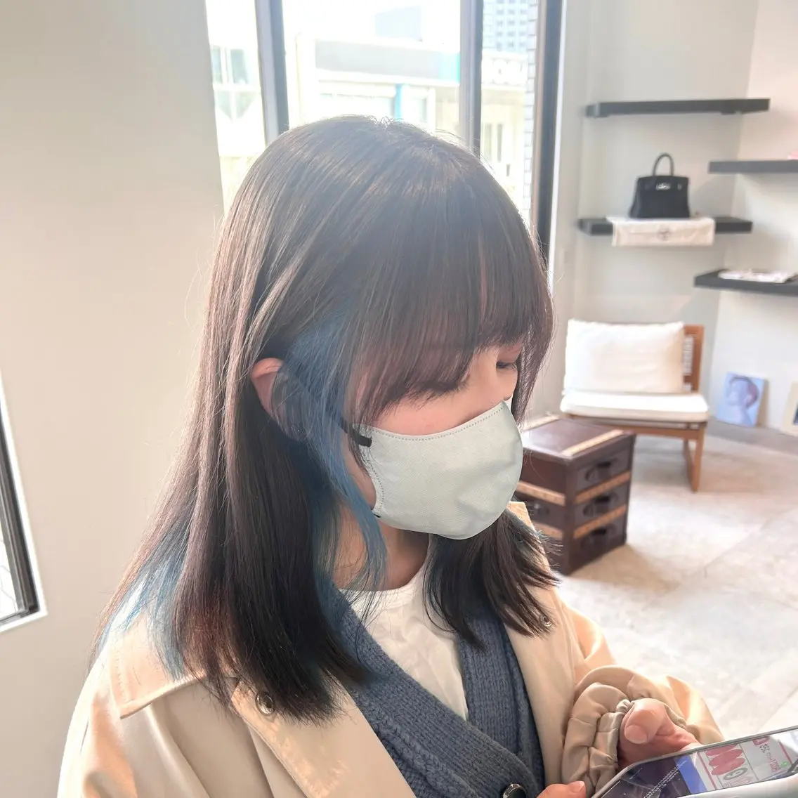 カラー イヤリングカラー MaisonHALU さくらのヘアスタイル