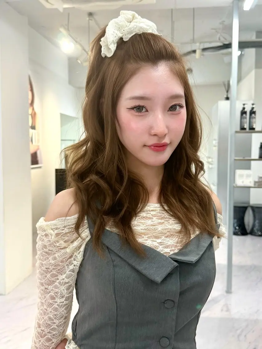 セミロング カラー ヘアカラー トリートメント ヘアセット Rita/髪質改善 /透明感カラーのヘアスタイル